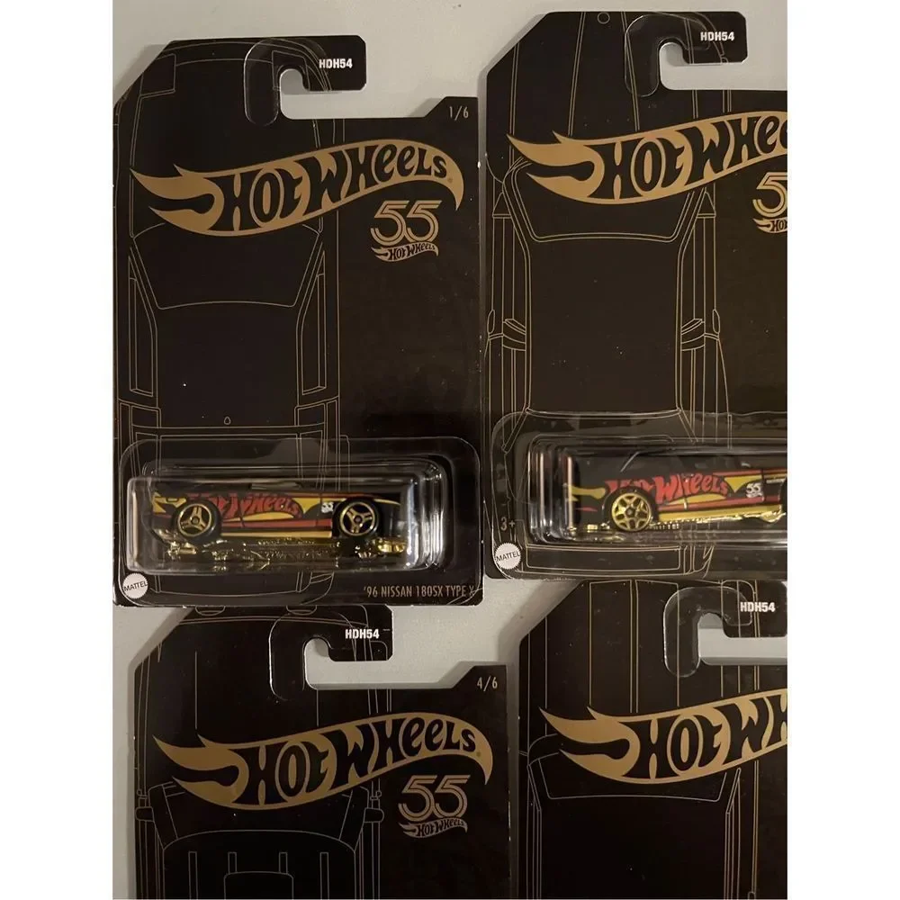 Hot Wheels 55th Anniv. Pearl &‎ Chrome 2023 Series 6 Car Set